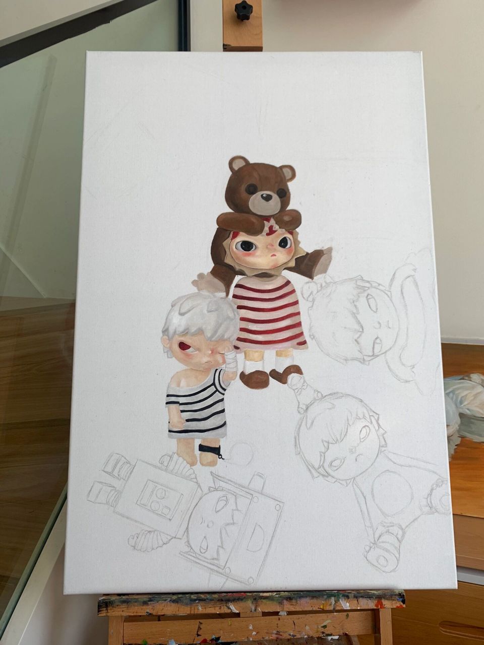 画一副小野油画,有喜欢小野的吗,附步骤未完