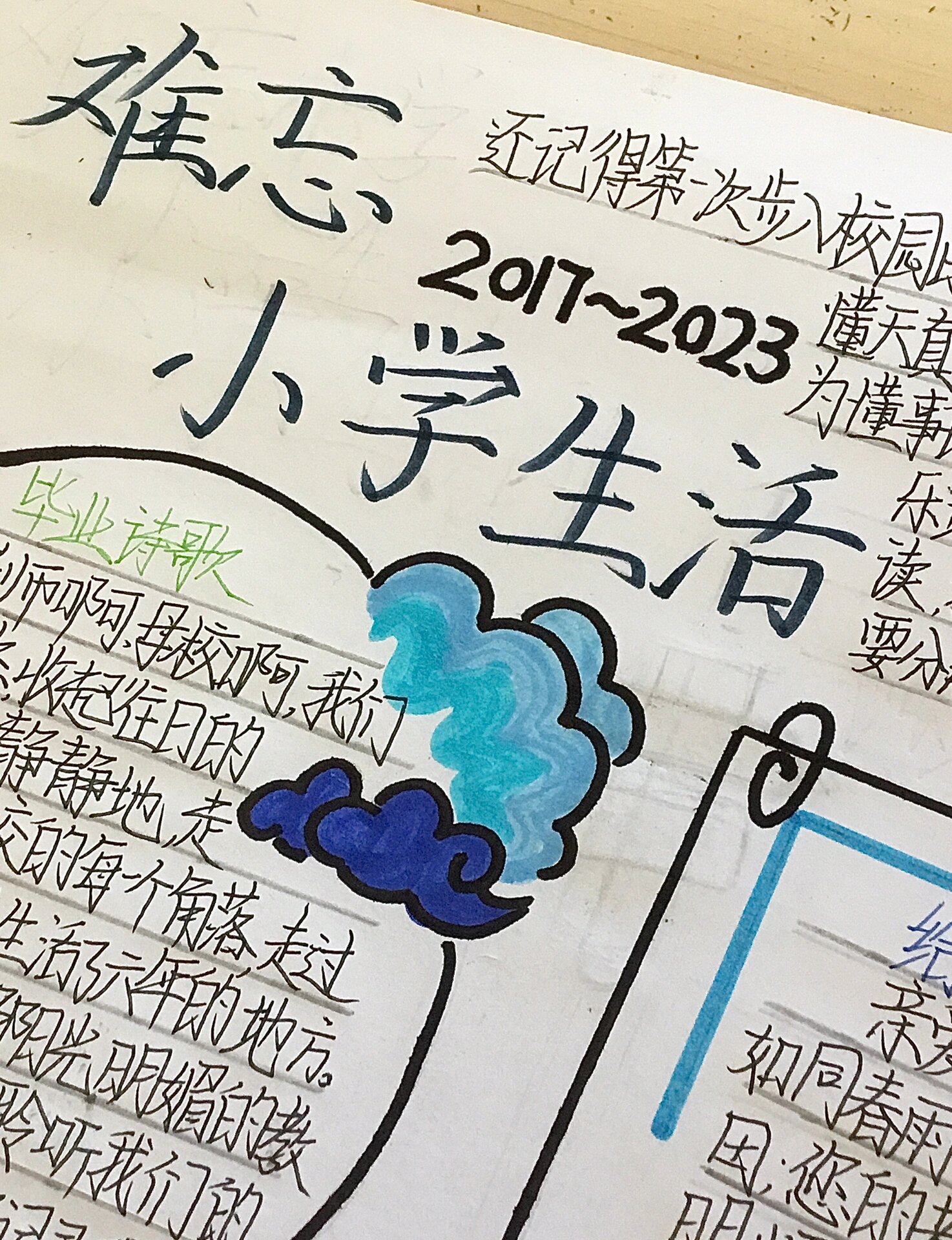 难忘小学生活手抄报