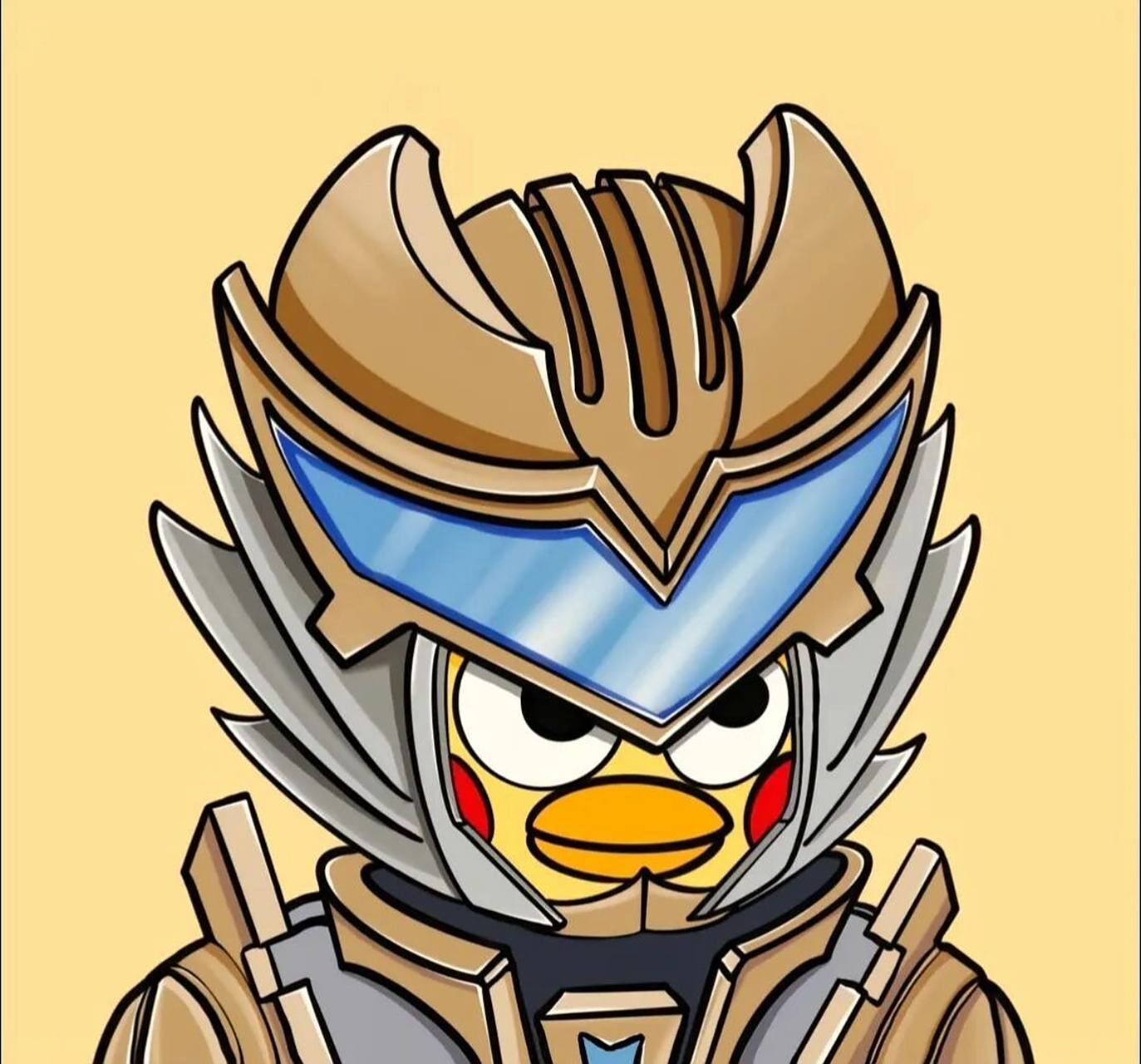 【铠甲勇士ikun头像】 披金成王,伴鸡远航