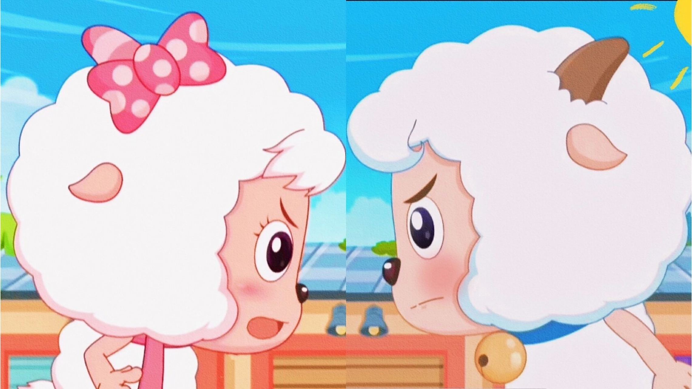 被喜羊羊和美羊羊 甜到晕晕!