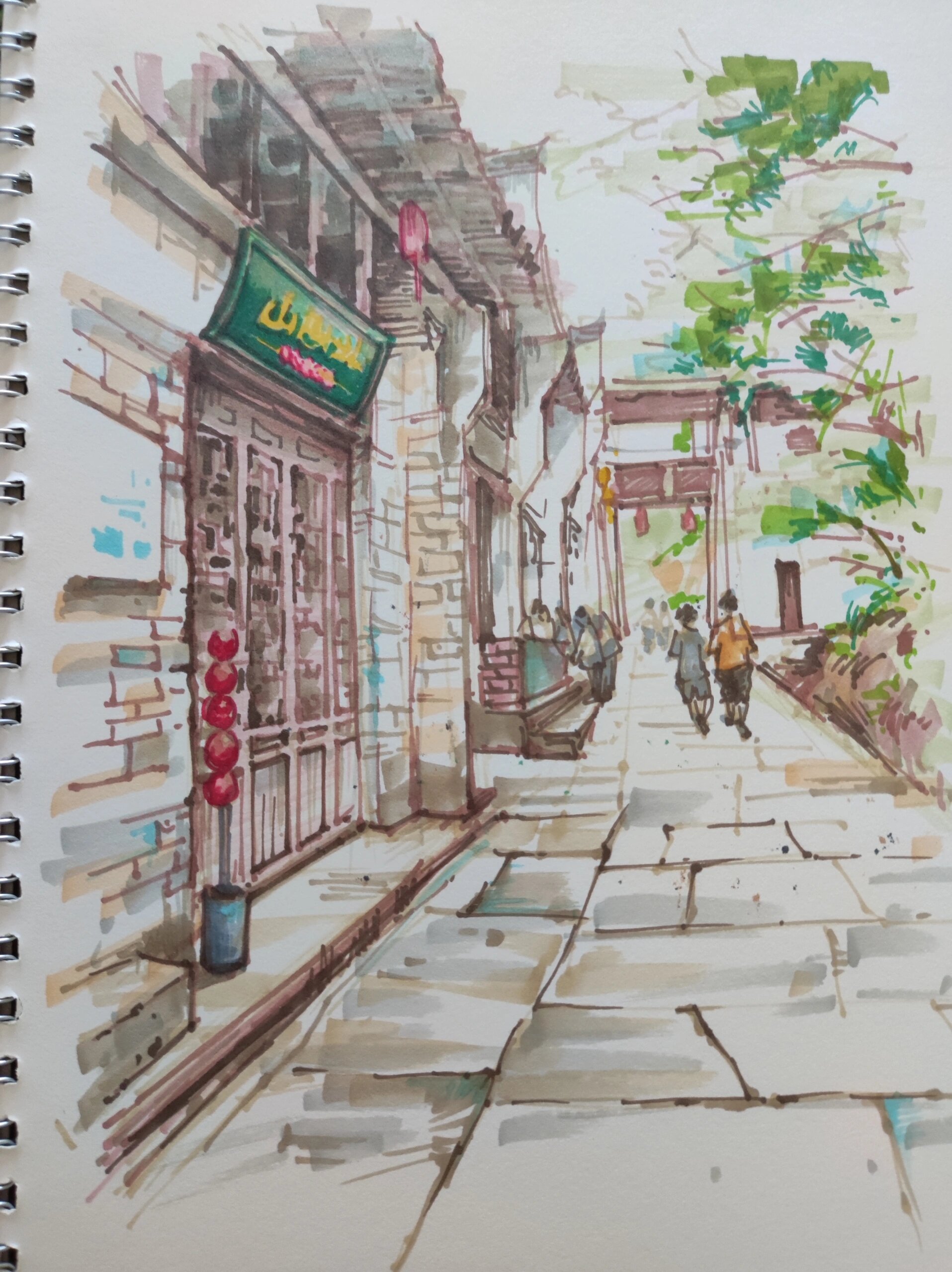 之前的婺源色彩写生