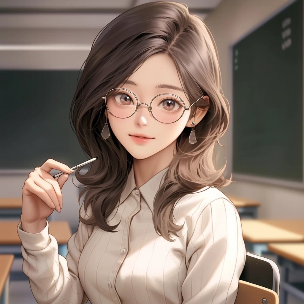 女教师工作头像来啦 这大概是我的梦中情师吧