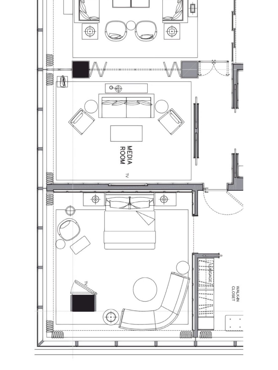 杭州柏悦酒店总统套房平面丨yabu