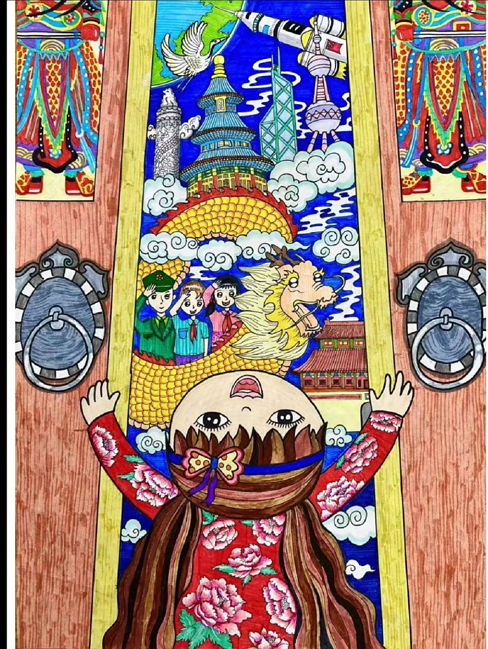 中小学生艺术节获奖作品欣赏 作品吸引我的是他的一个表现形式