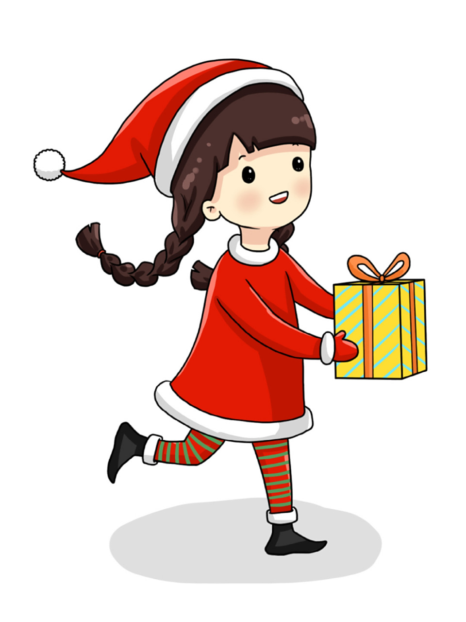 🎄这一组圣诞女孩主要以圣诞元素加一个可爱的女孩收礼物的主题