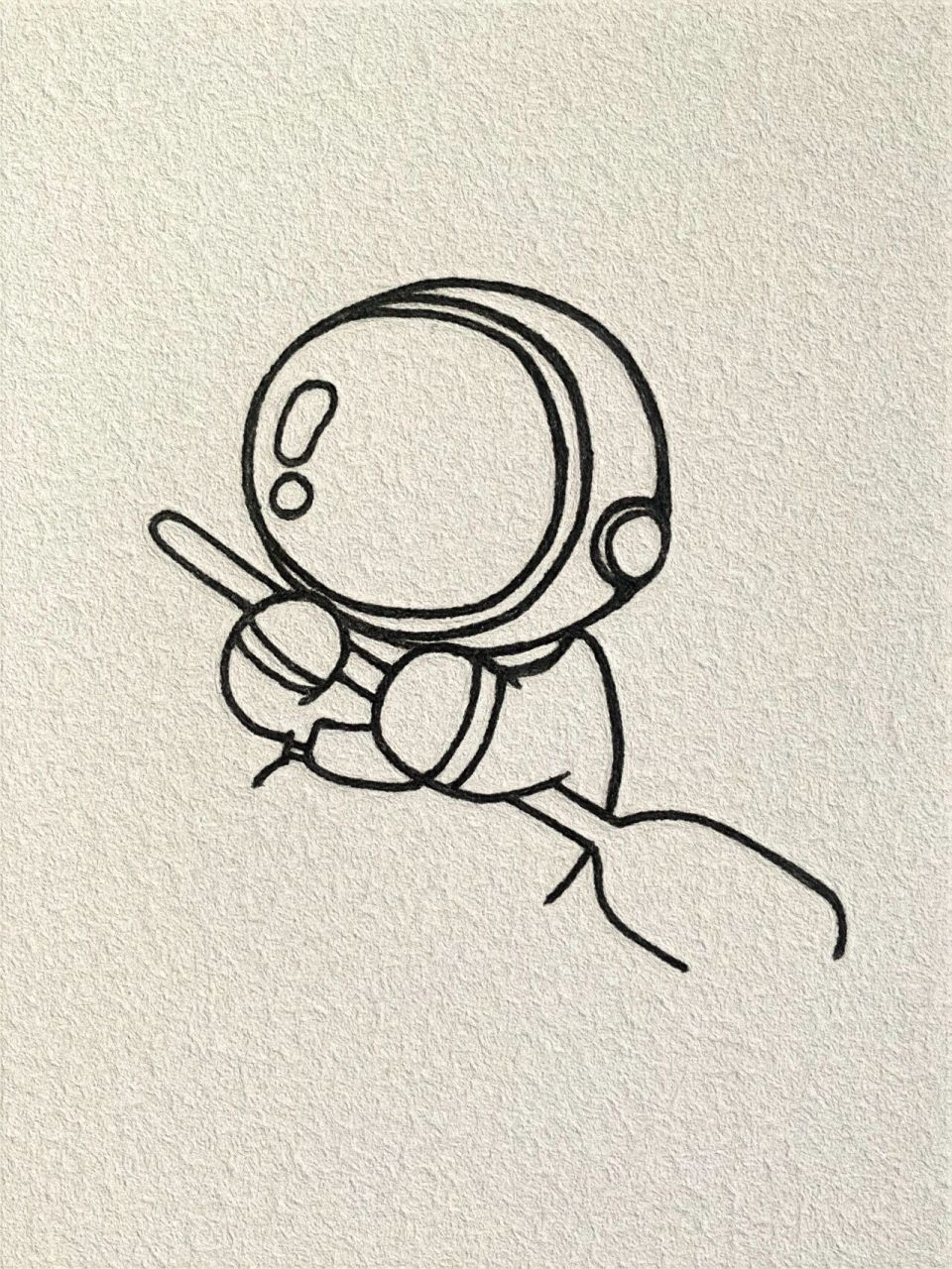 宇航简笔画简单图片