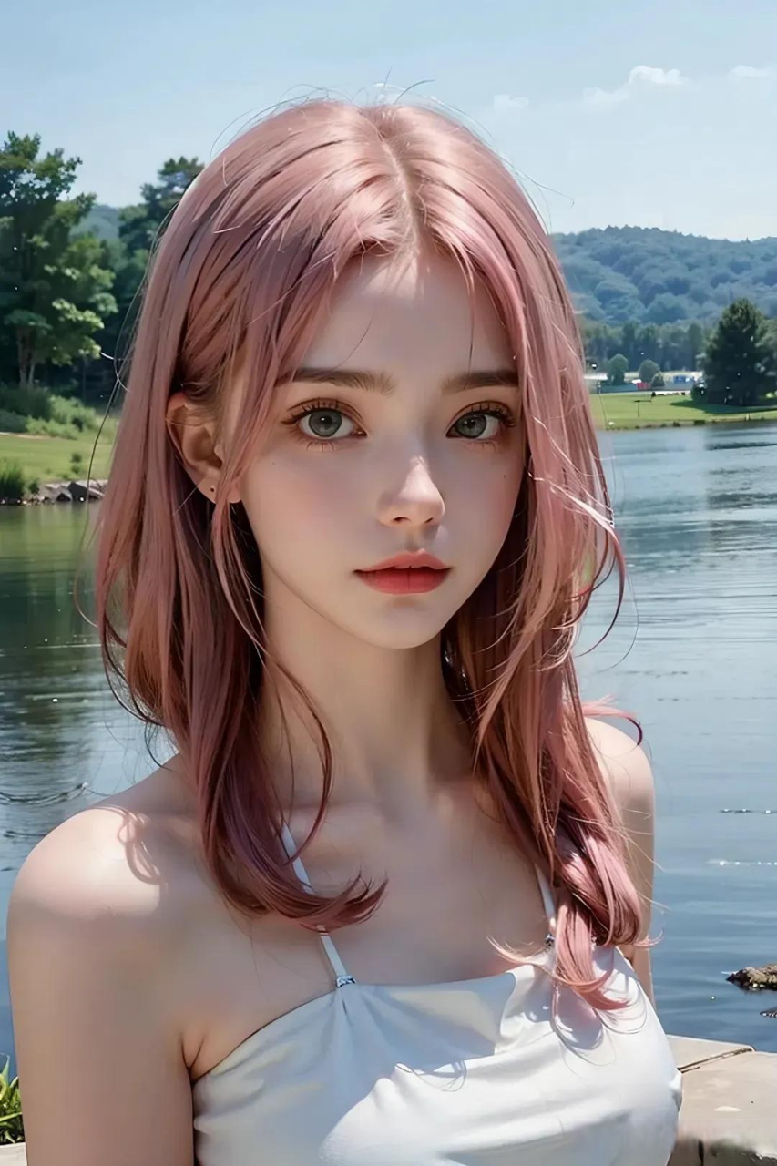 ai粉发美少女
