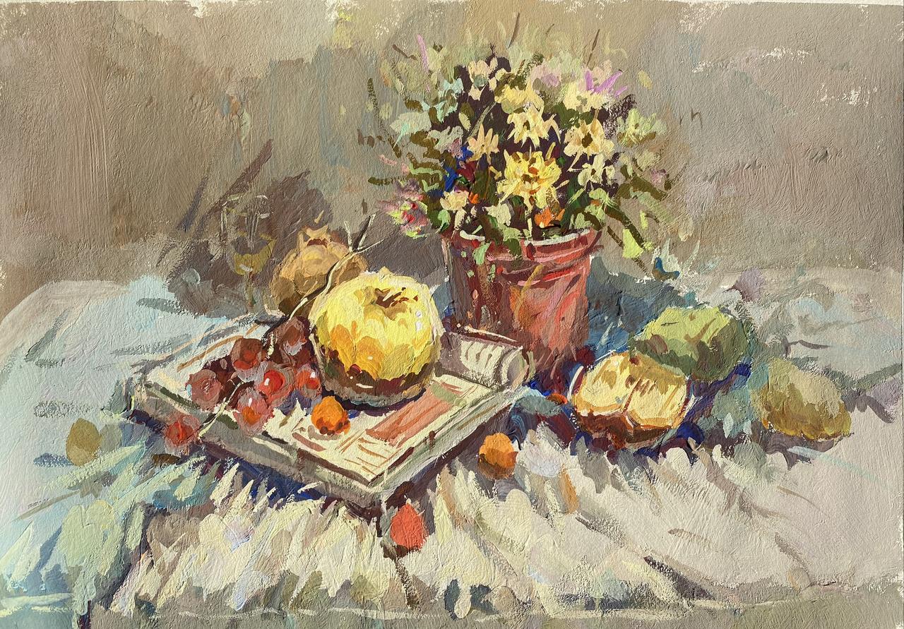 联考将近:北京美术联考色彩第一名宋明原同学色彩93分作品揭秘!