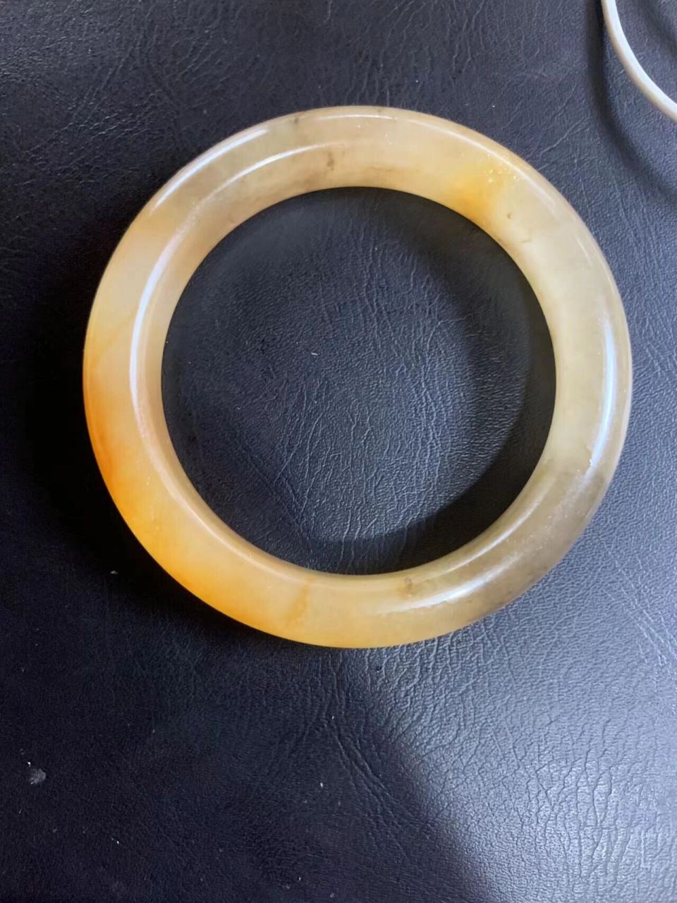 手镯58～60 金丝玉石英质玉手镯! 很漂亮的手镯!