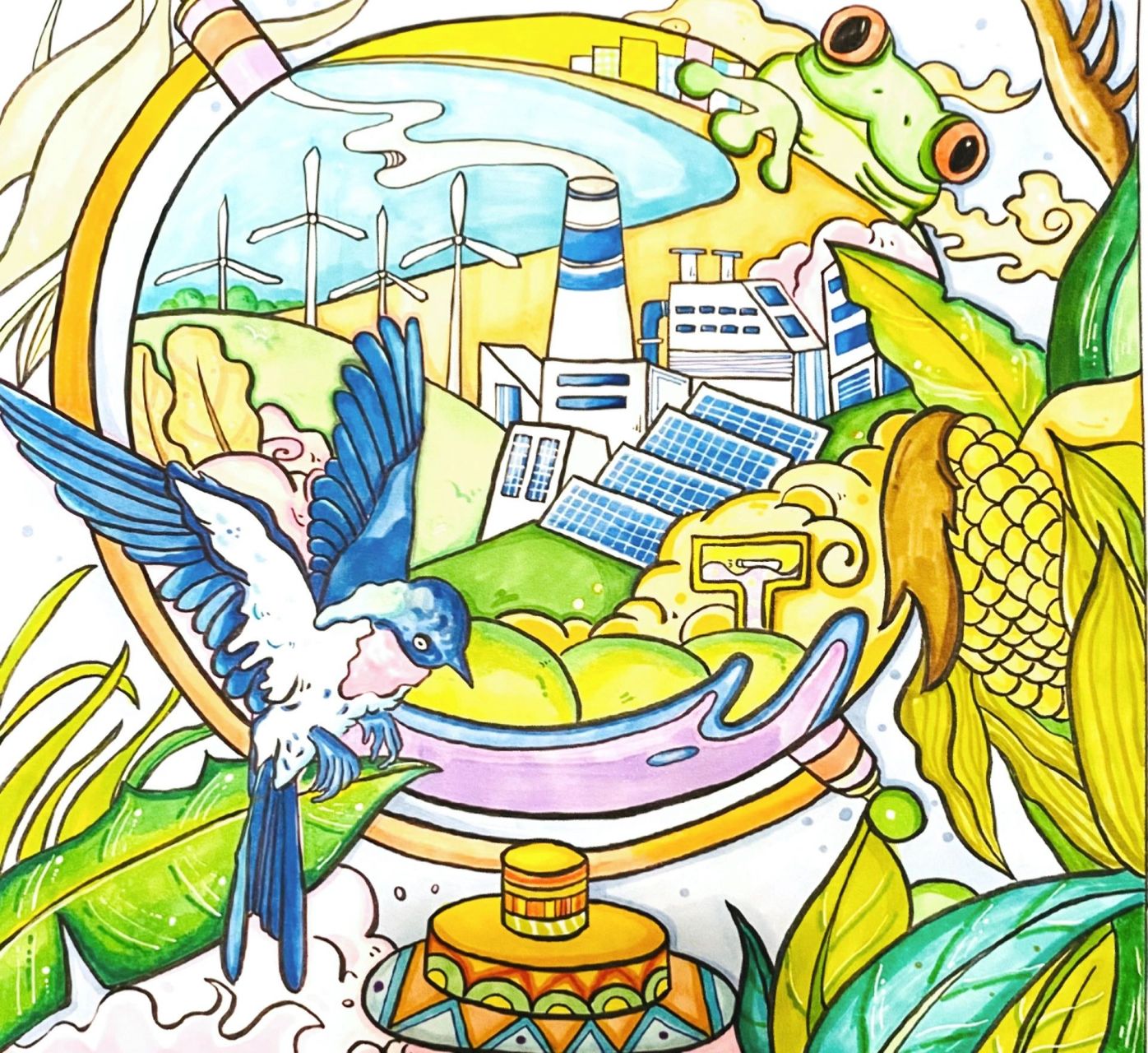 61 珍爱生命 95 本次设计是以"珍爱生命"为主题的海报,画面主体是