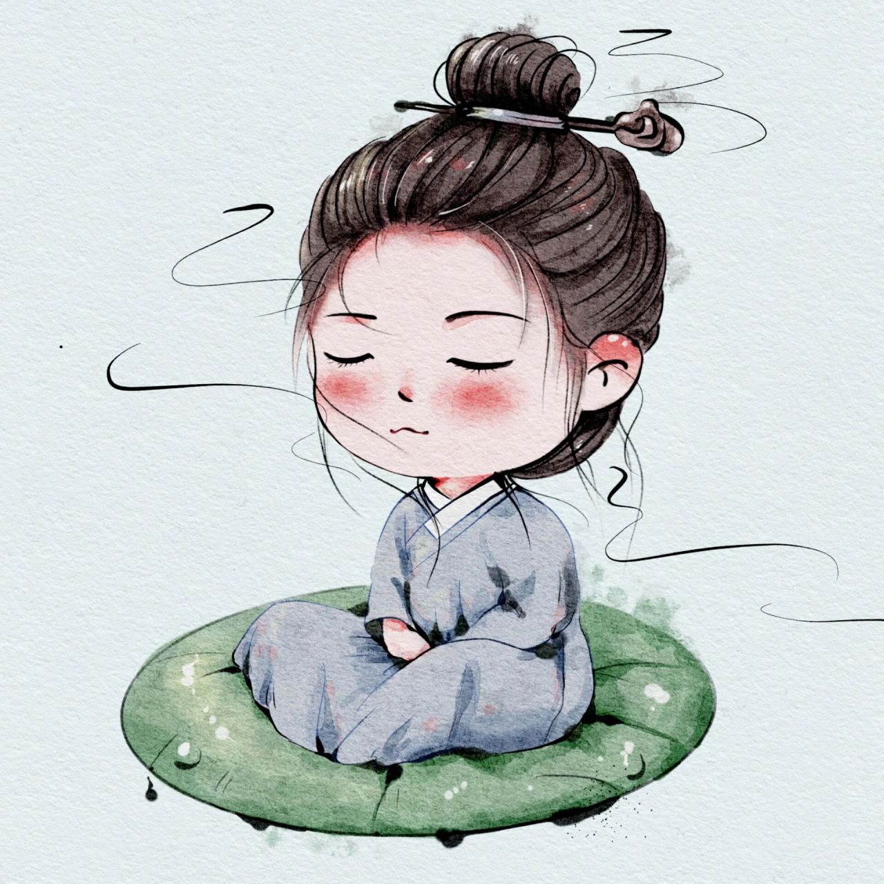 打坐静心