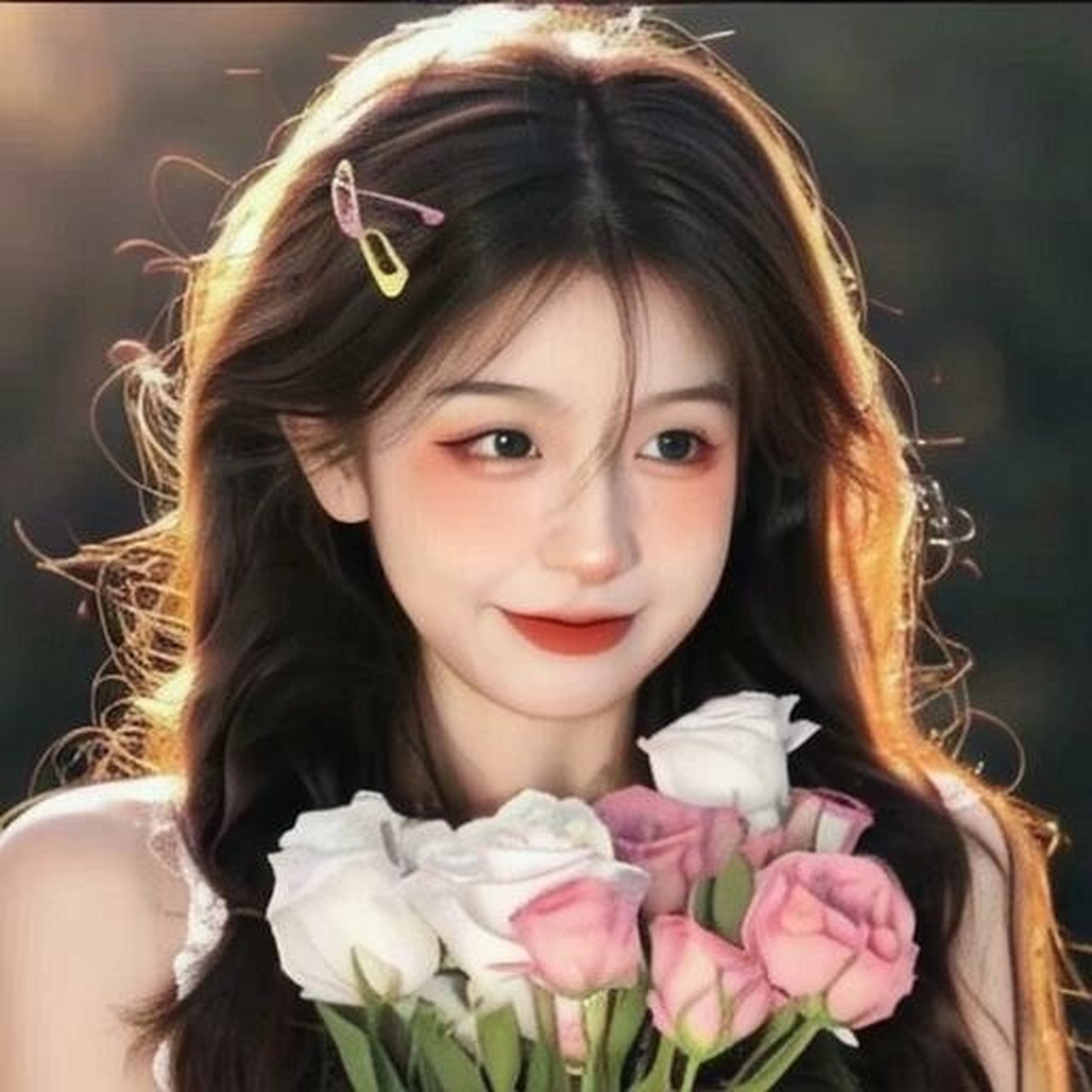 真人版女生头像