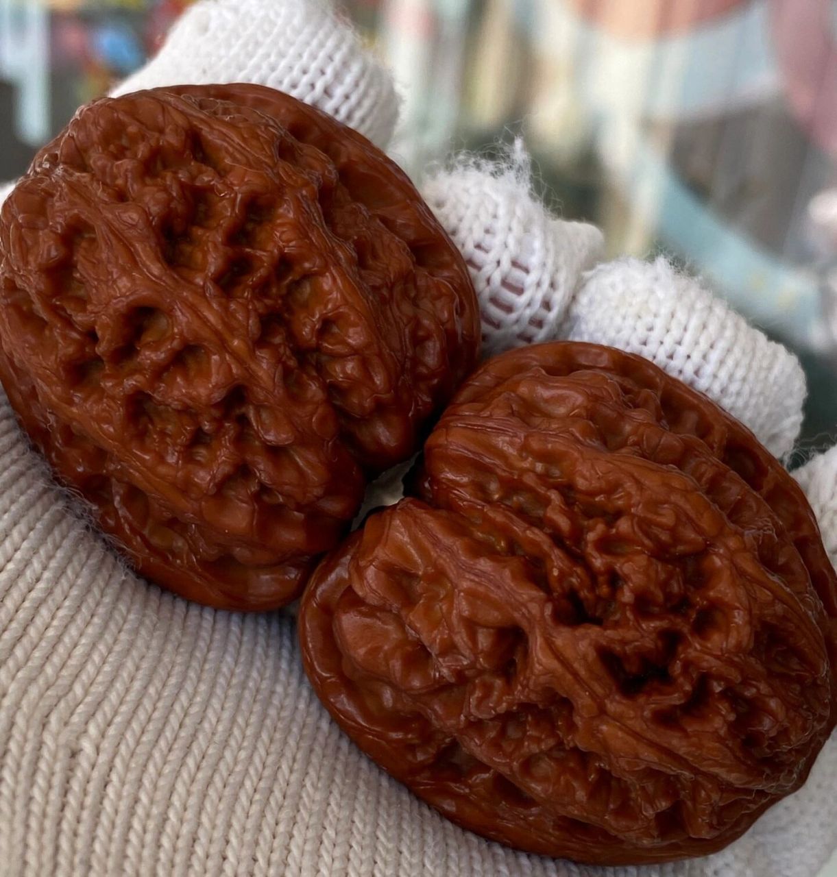 文玩核桃科普-将军膀 将军膀这个品种是我的第一对儿核桃,也是我最