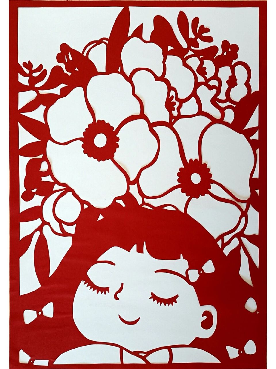 剪(刻)纸—漂亮的小姑娘 图案临摹 小美女…… 刻纸真的是一个废手废