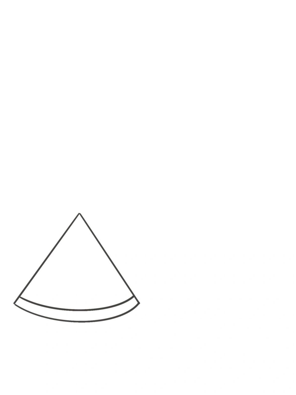 西瓜三角形简笔画图片