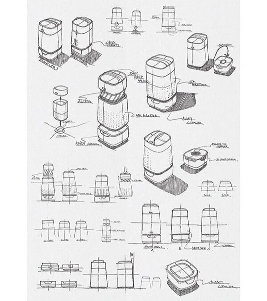 加湿器产品设计手绘图片