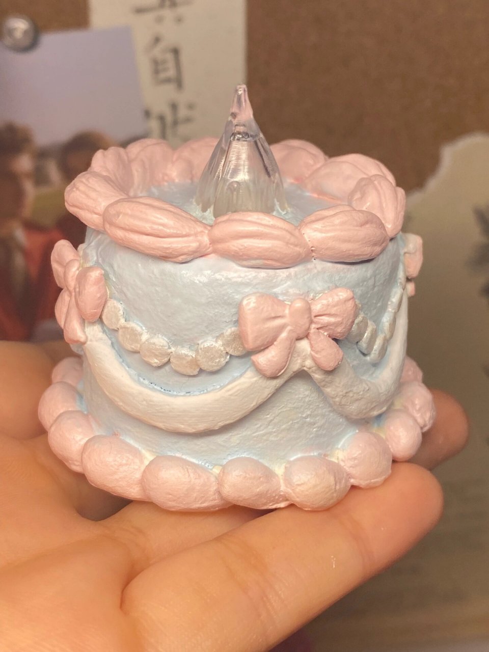 粘土蛋糕 蓝粉色好搭