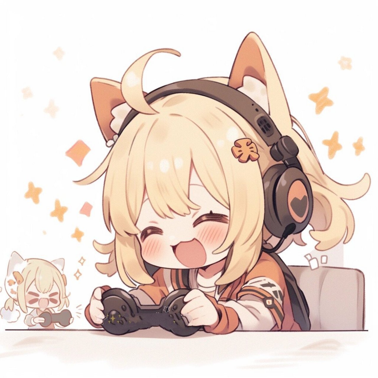 动漫头像 | q版·萌妹子 电子游戏竞赛,谁会是最后的王者?