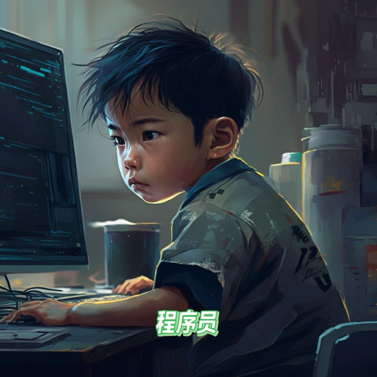 几个可爱的程序员头像