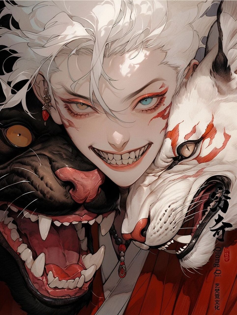 你看起来很美味-《观山海》-穷奇-头像系列图 穷奇,四凶之一 看他不怀