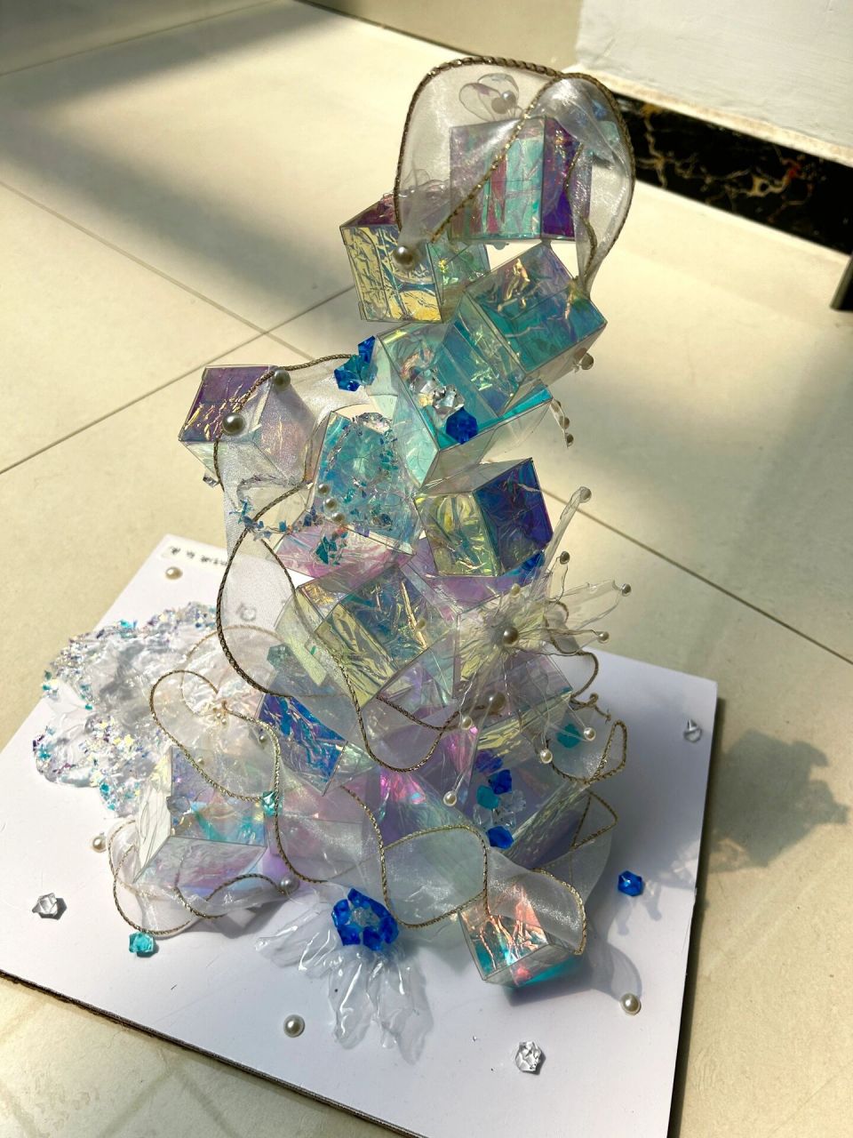 块面立体构成 精致挂 	 61买的成品方块收纳盒两个规格 61蓝色