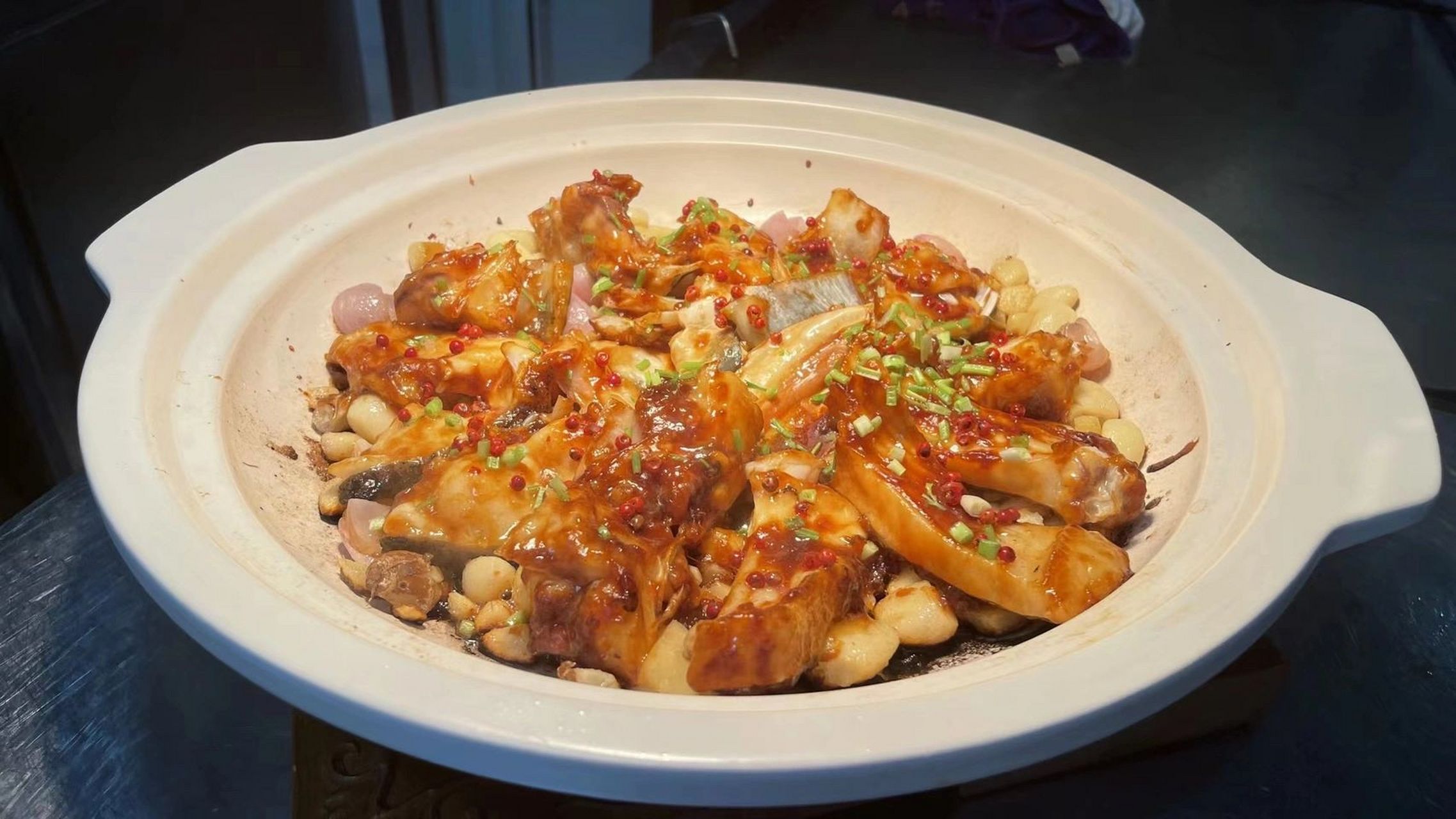 粤菜砂锅生焗碟鱼头详细制作教程