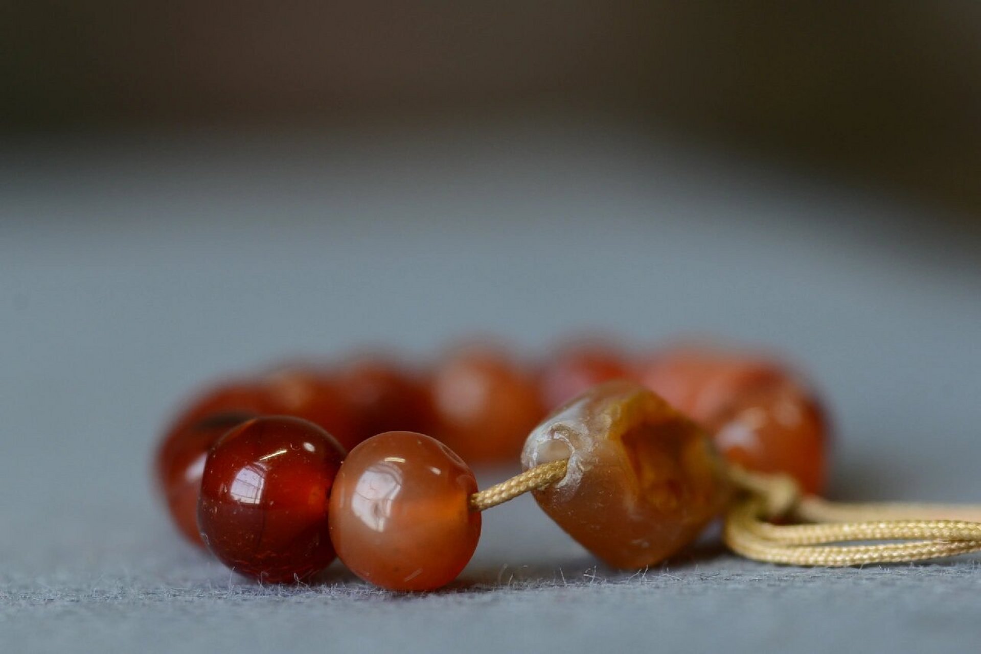 一串从辽金到清代都有的老玛瑙小珠子 #古董首饰# #玛瑙# #老玛瑙珠子