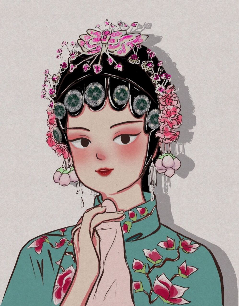 模特素材是来源于一位博