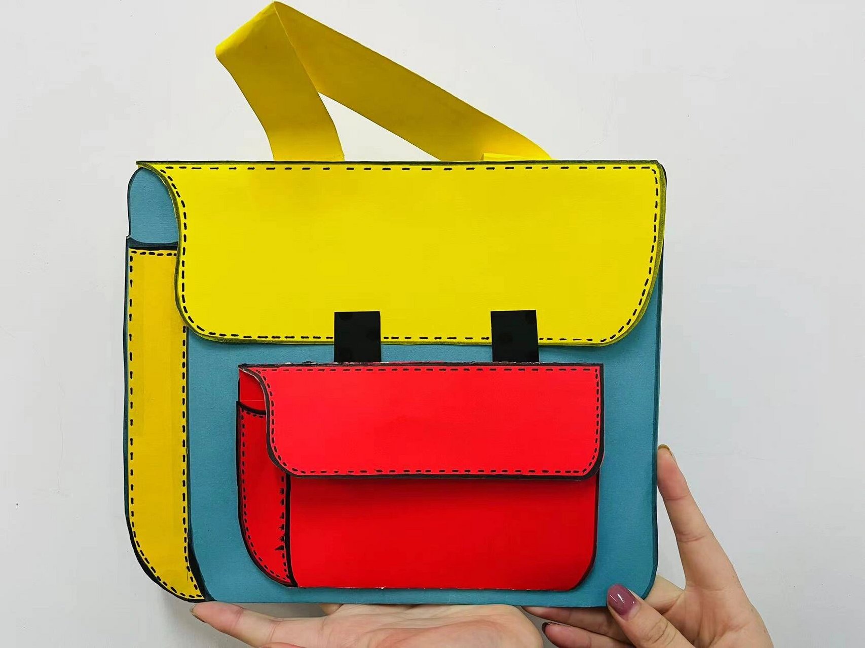 my schoolbag 我的书包英文思维导图手工