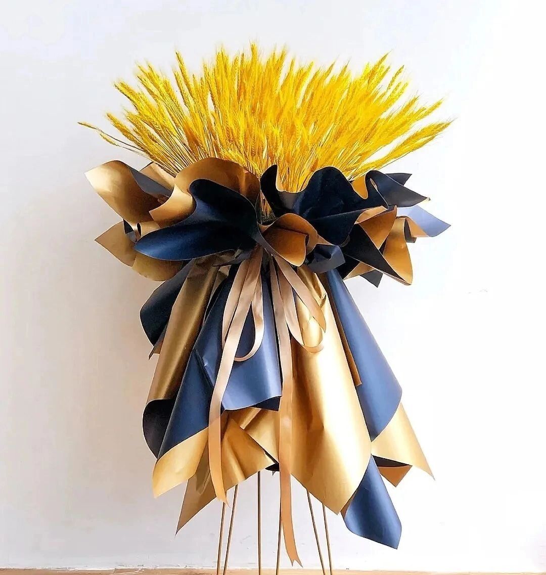 大麦开业花篮 67自带"大卖"美好寓意,金黄麦穗简洁大方,从古至今