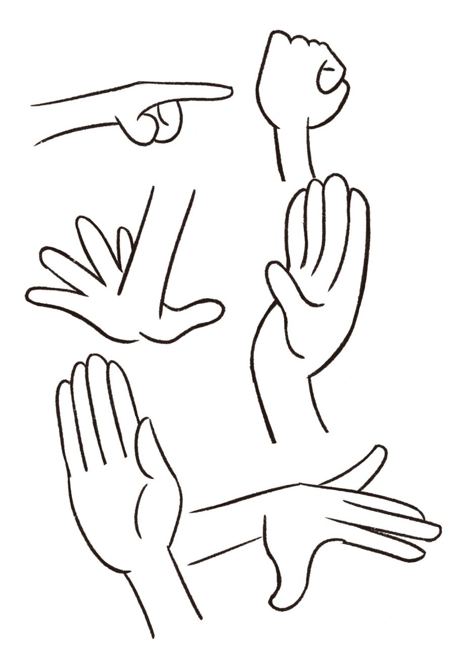 26种q版人物手势练习|插画简笔画学习 收到了双十一买的ipad pro,目前