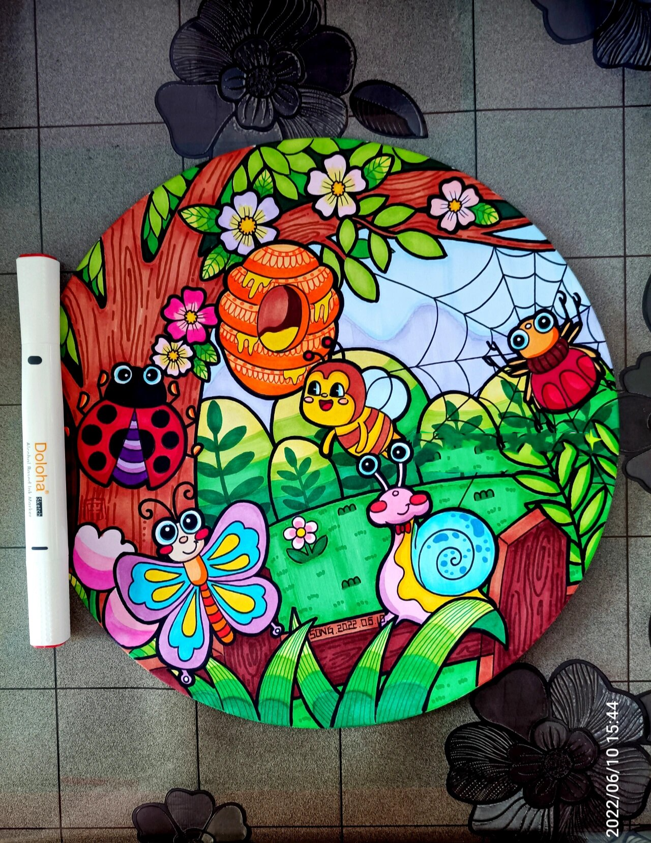 马克笔画-57 昆虫总动员 原创马克笔画 昆虫总动员