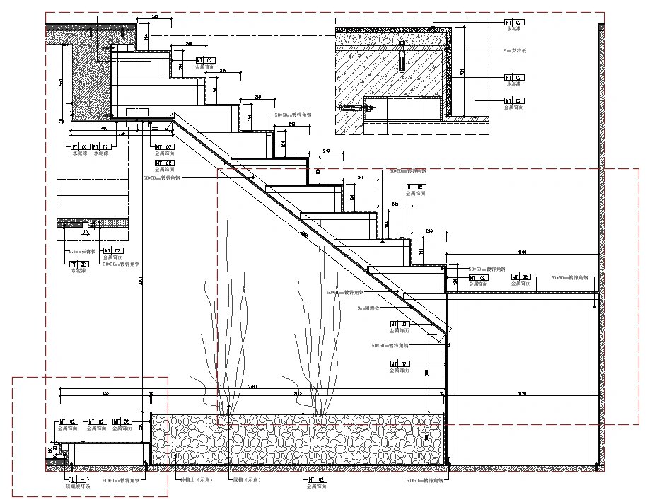 钢结构楼梯(详图