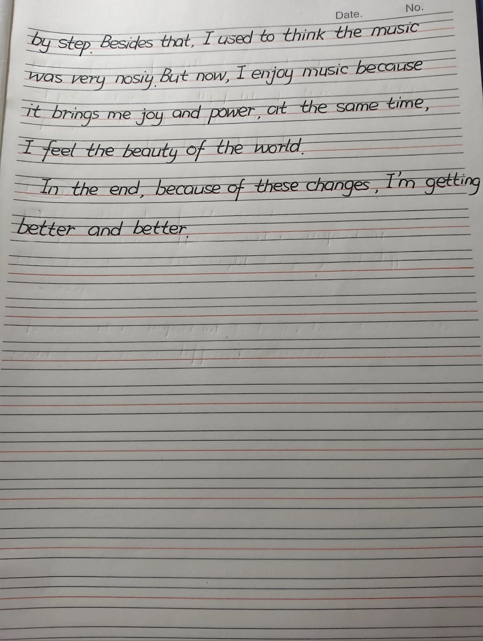 my changes英语作文 我的改变翻译在评论区