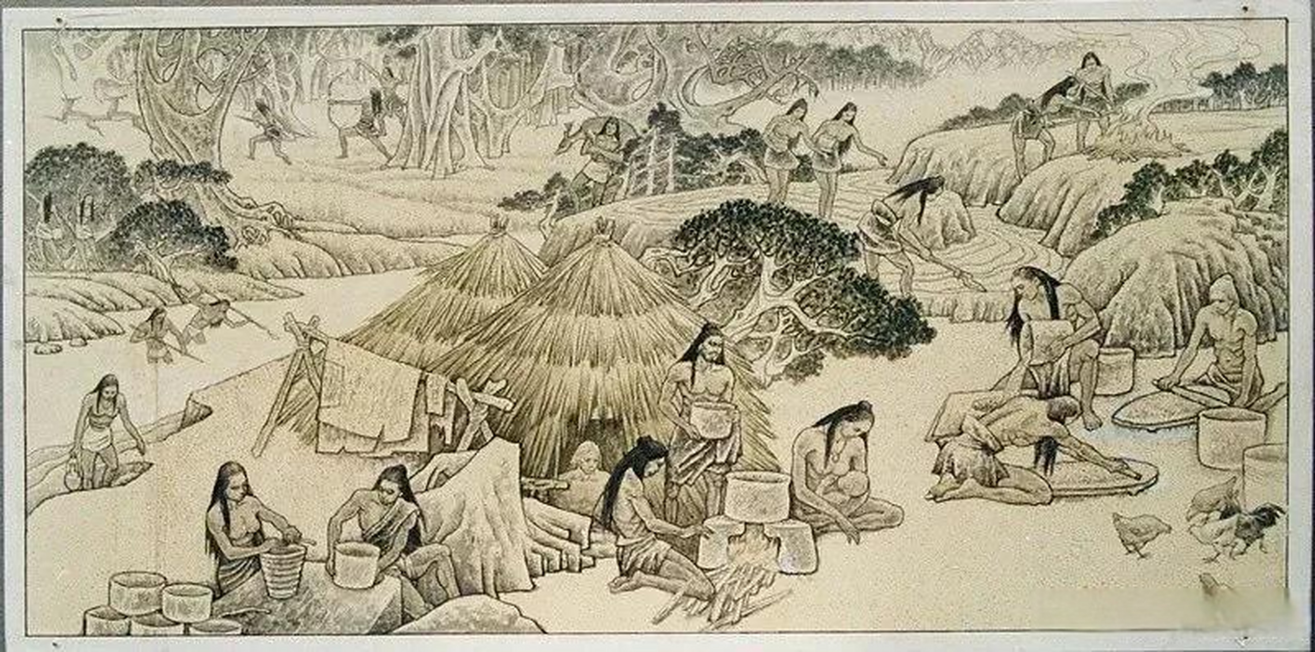 氏族社会初期,以母系血缘为纽带,即母权制,称母系氏族社会.