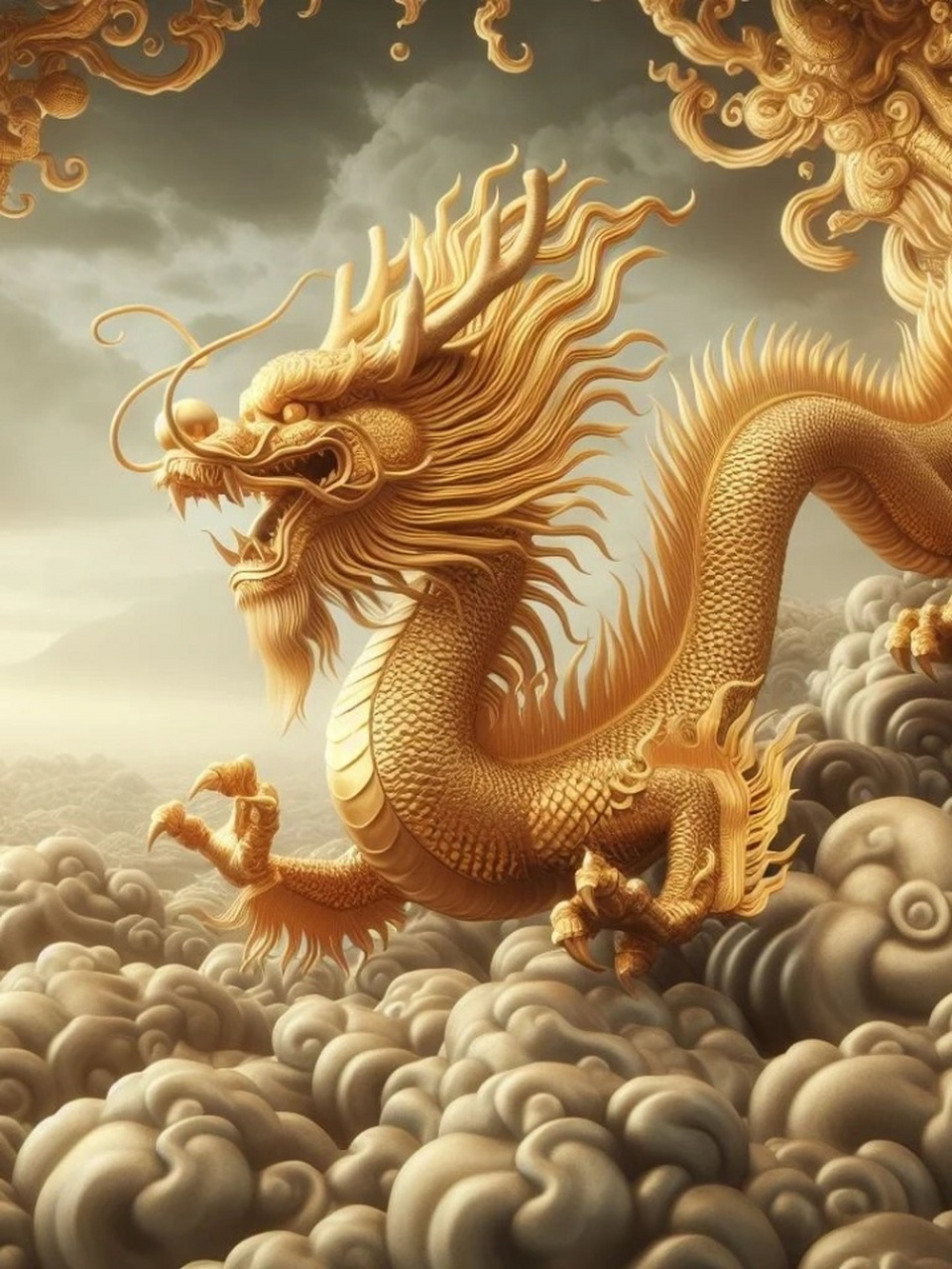 飞龙冲天,犹如破晓的曙光,划破天际,点亮新的希望!