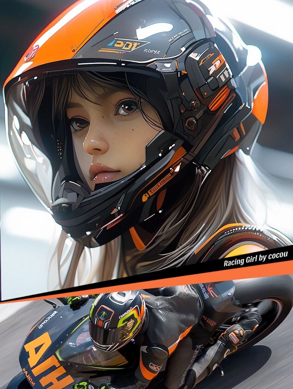 机车coolgirl 9315|头盔一戴,谁见谁爱!