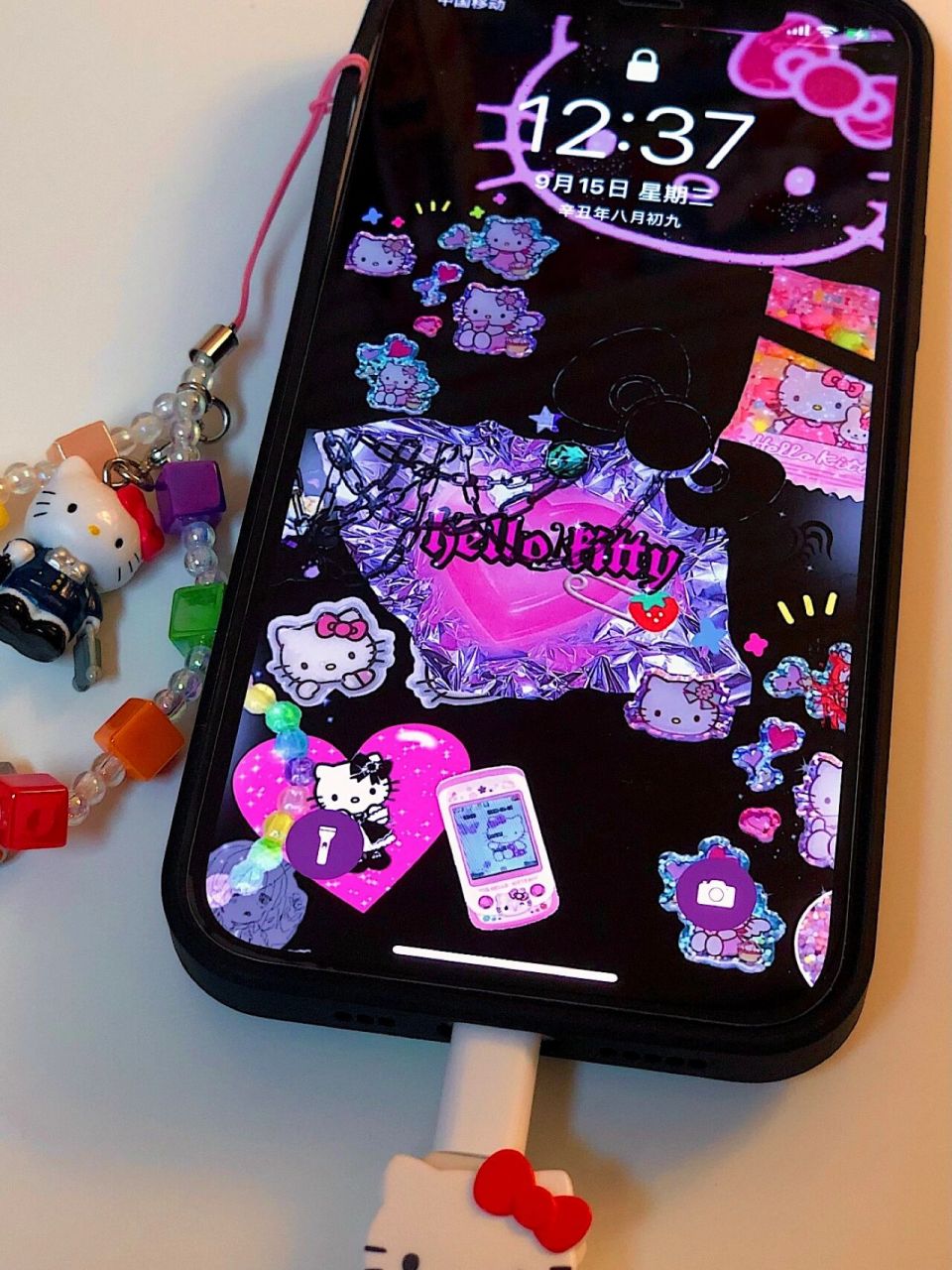 04暗黑辣妹 7476hello kitty 壁纸 壁纸是按照自己风格喜好设计