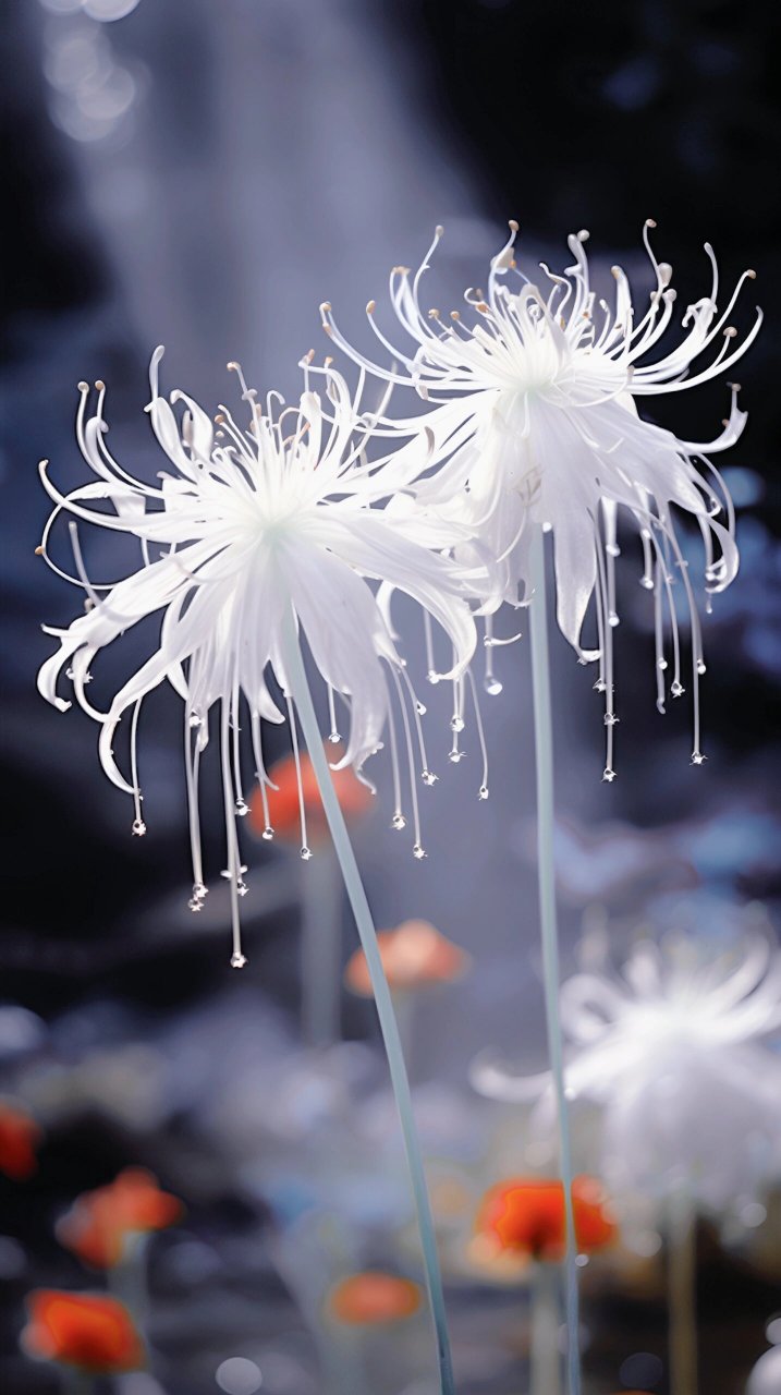 彼岸花 彼岸花又称为"忘情花",分为红色,白色,花开彼岸,莫问归期.