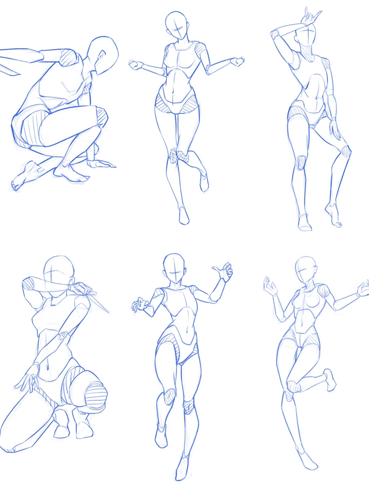 人体结构速写临摹