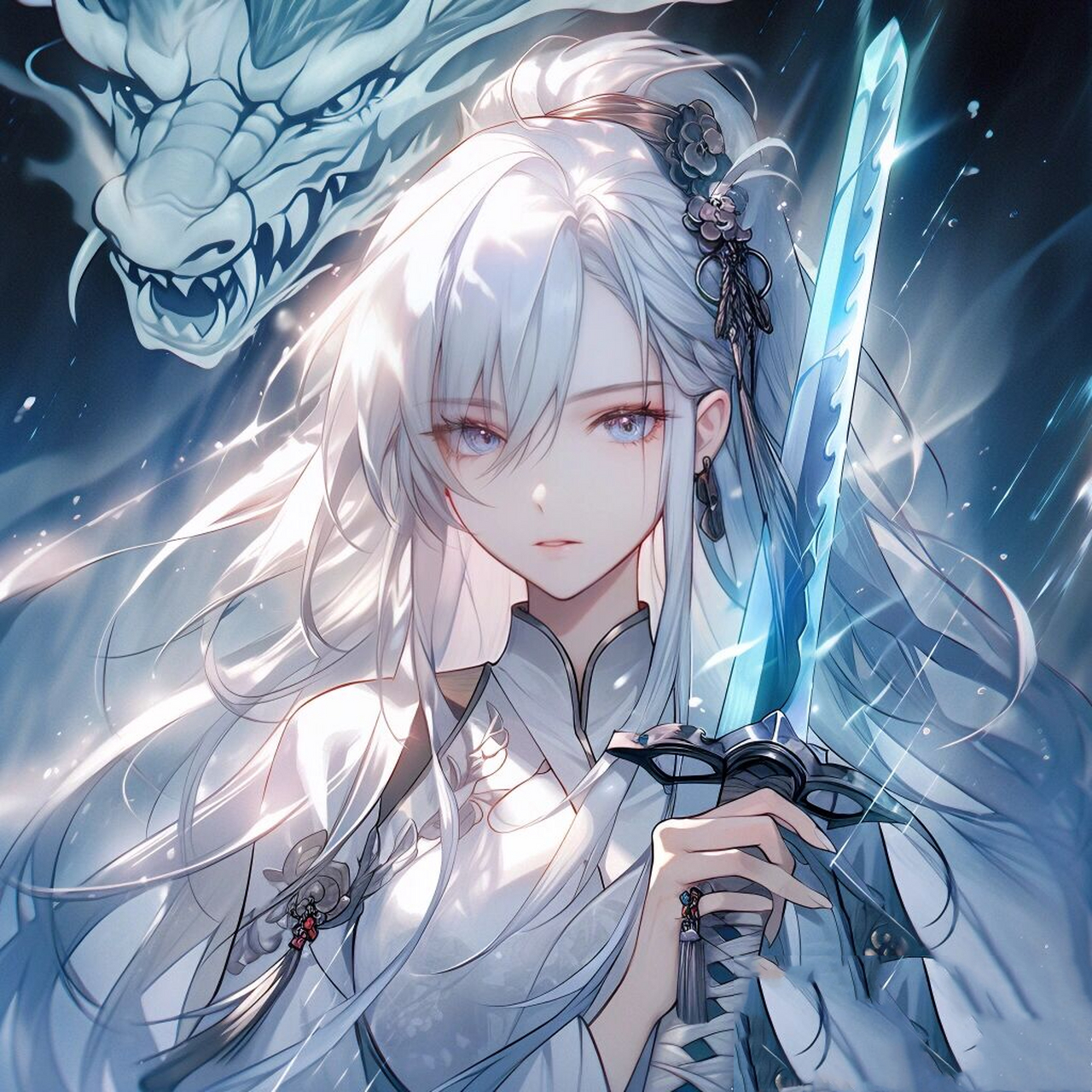 龙族少女,英姿飒爽,英勇善战!▏女生头像