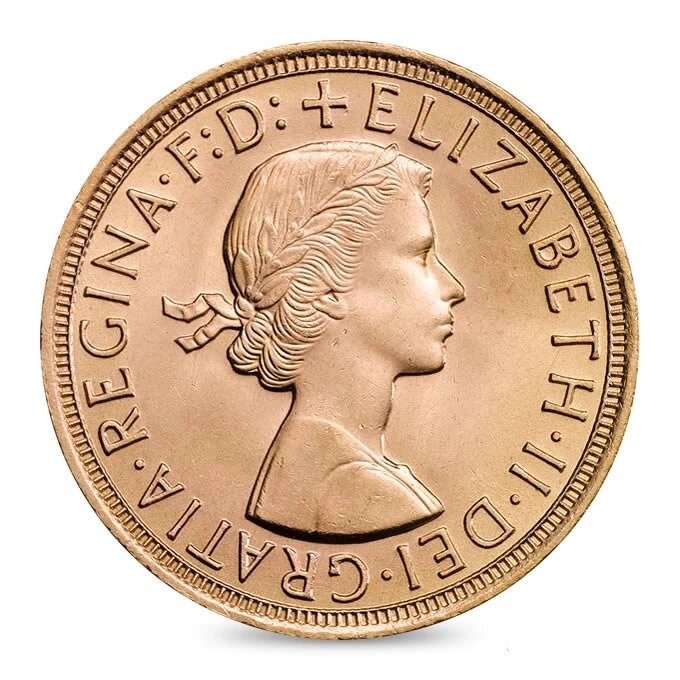 硬币上的英国女王伊丽莎白二世