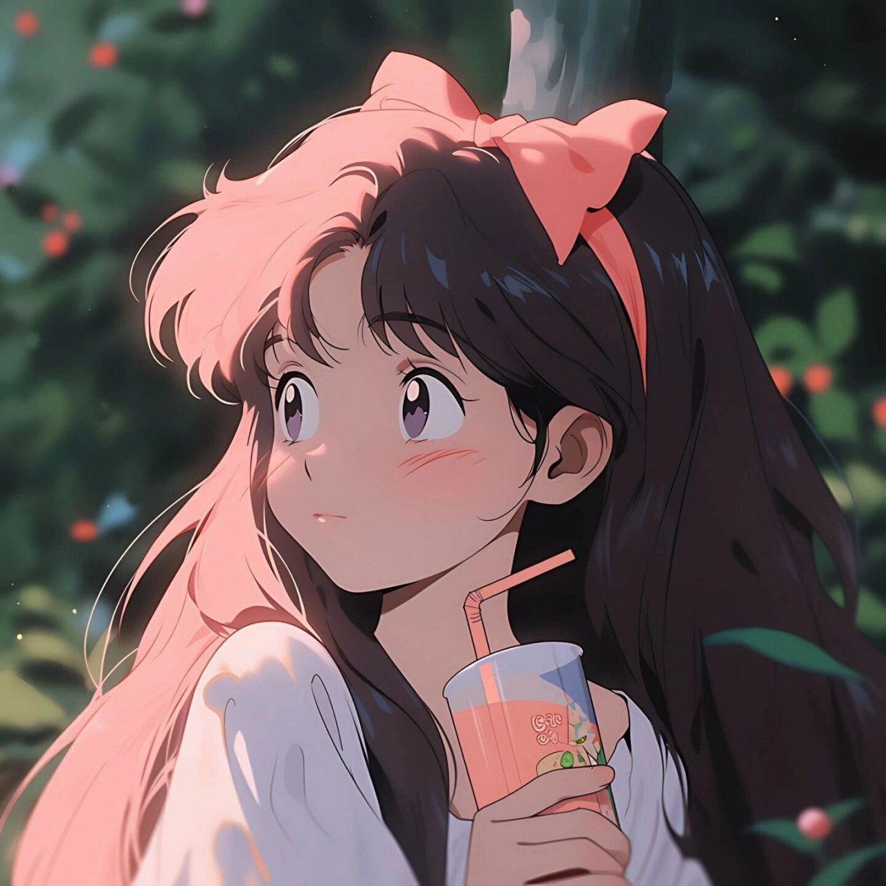 治愈微笑女孩头像