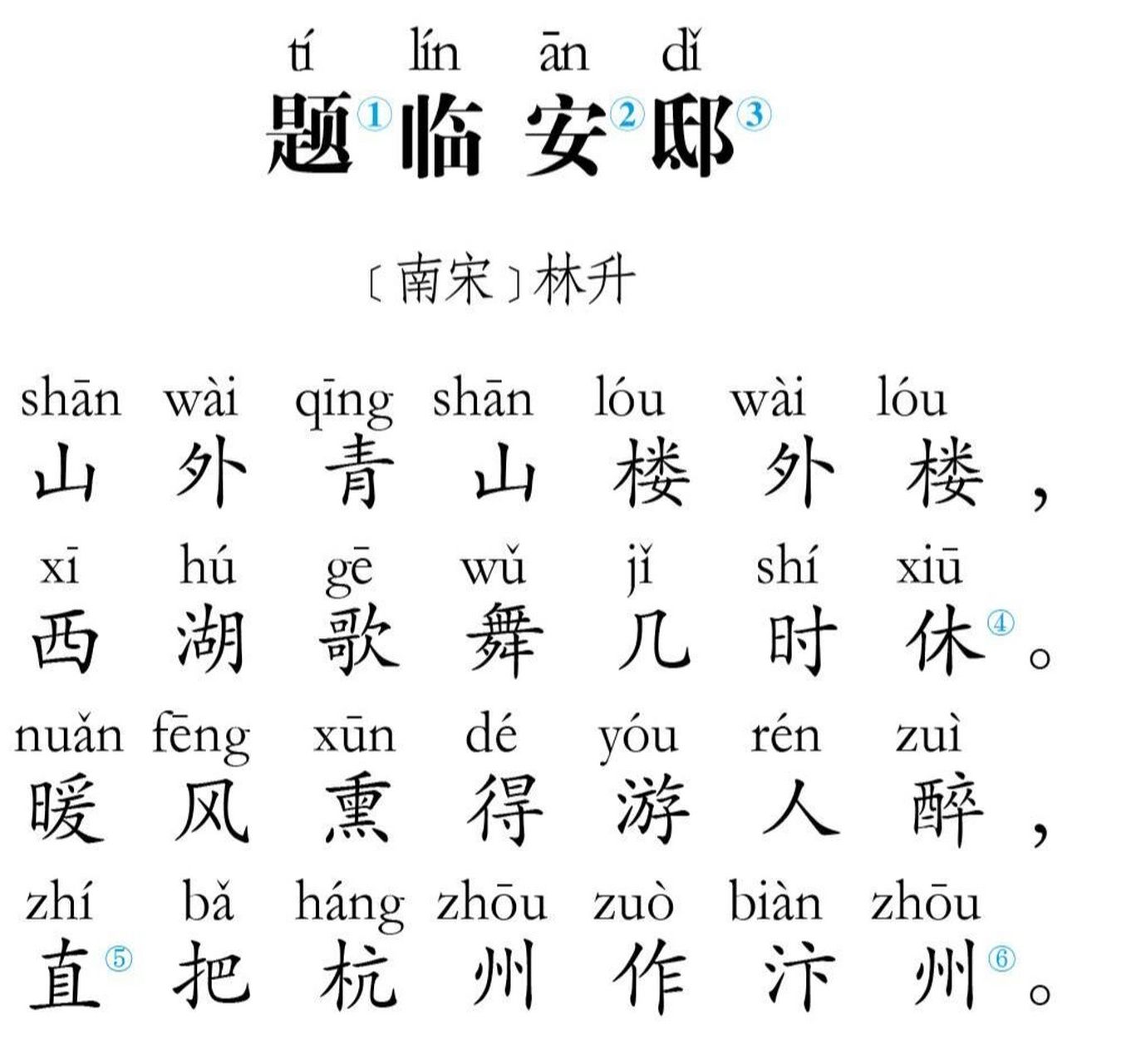②临安:南宋都城,今浙江杭州.③邸:旅店.④休:停止.⑤直:简直.