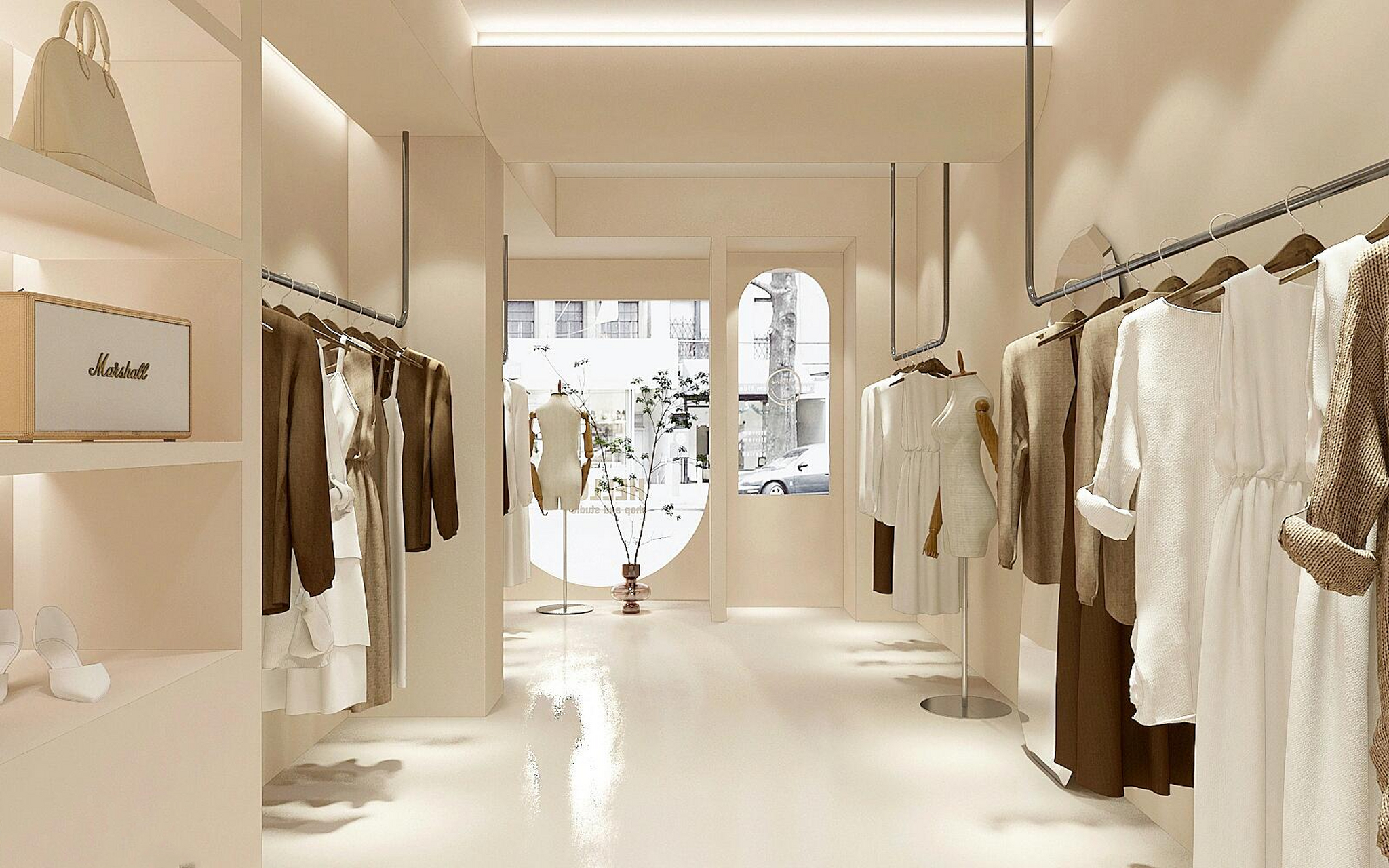 韩式服装店设计|温柔配色舒适温馨