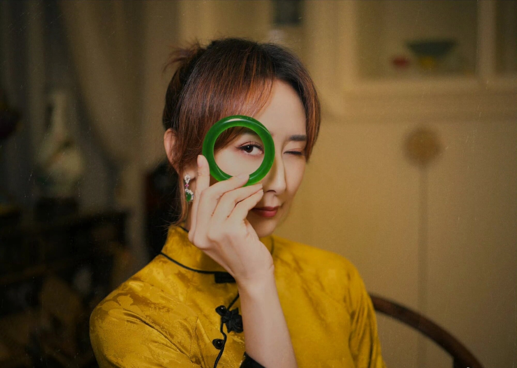 胡静##马来西亚旅行# 胡静姐姐参加"中马建交50周年新春招待会"蚁席