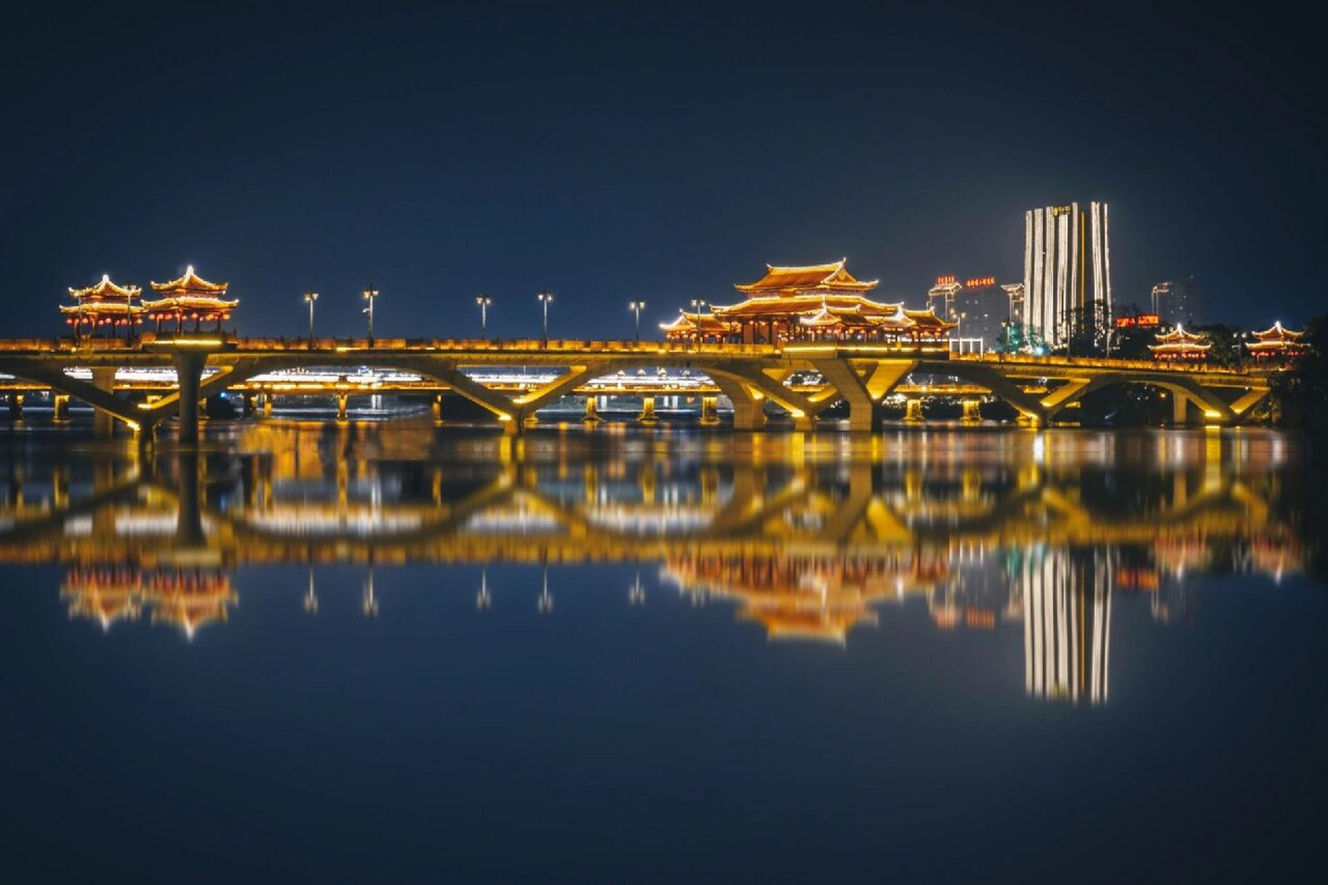 漳州夜景市区图片
