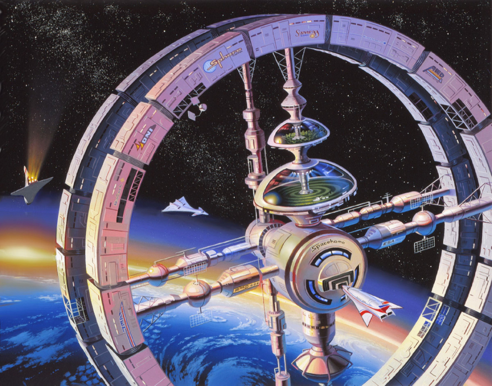 一组空间站参考图