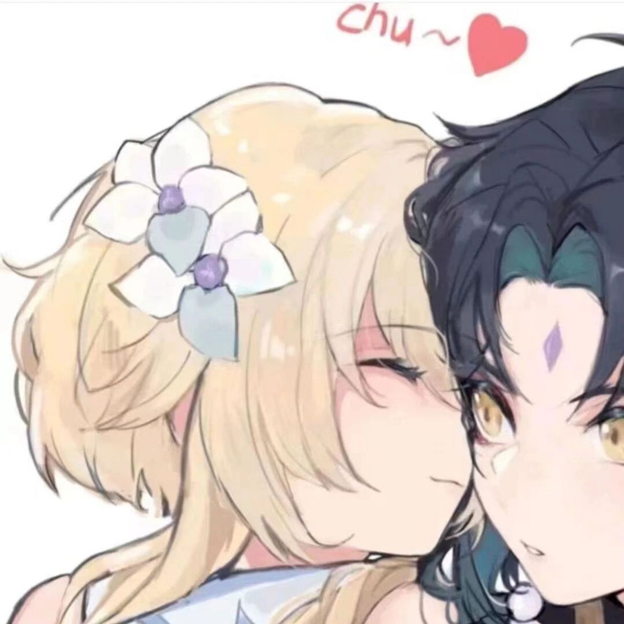 魈宝和荧爷情头来喽! 图片皆来源于网络 侵权私我删