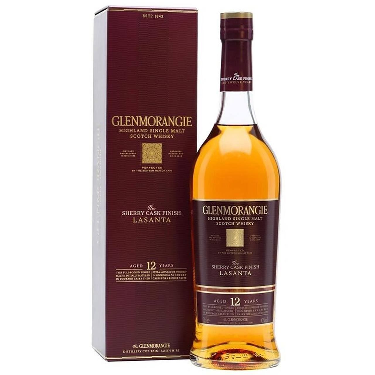 格兰杰12年雪莉桶窖藏单一麦芽苏格兰威士忌 glenmorangie the la